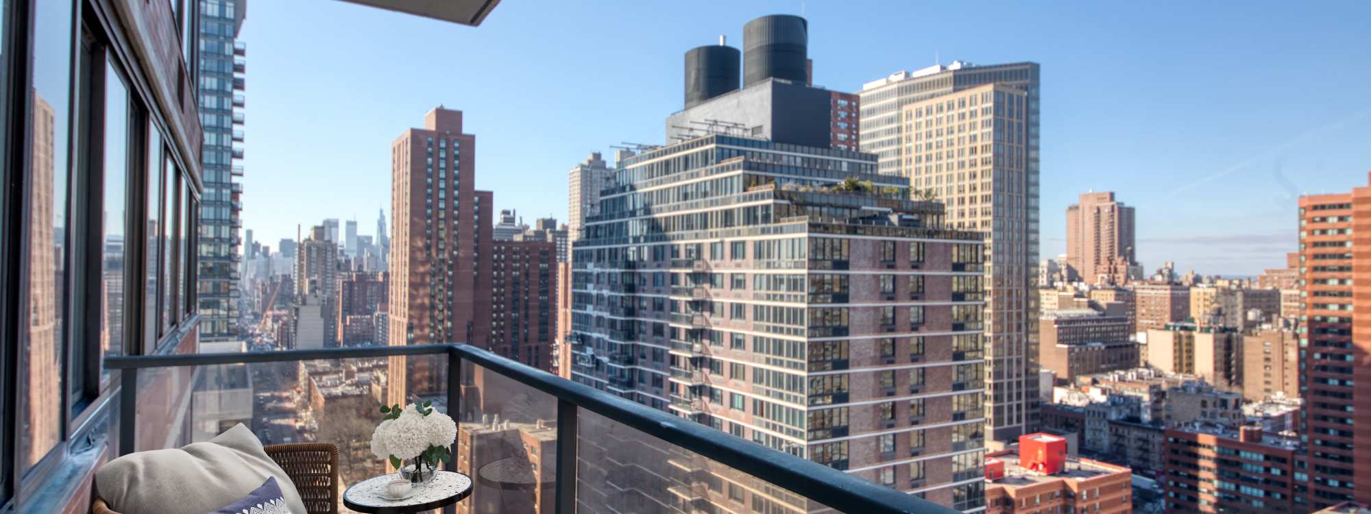 Roof top terrace at 301 E 94th Street in New York, New York