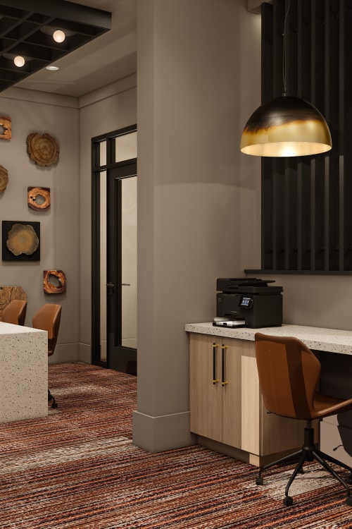 Spacious clubhouse at Main Street Vista in Holly Springs, North Carolina 