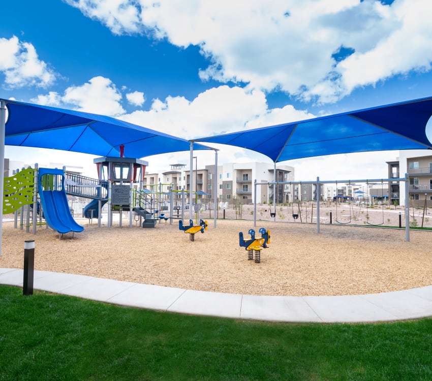 Large playground for kids at Sky at Chandler Airpark in Chandler, Arizona