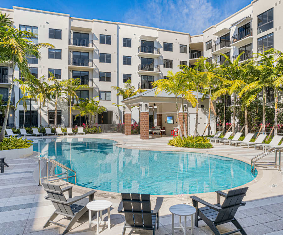 Rendering of pool at Shalimar at Plantation East in Plantation, Florida