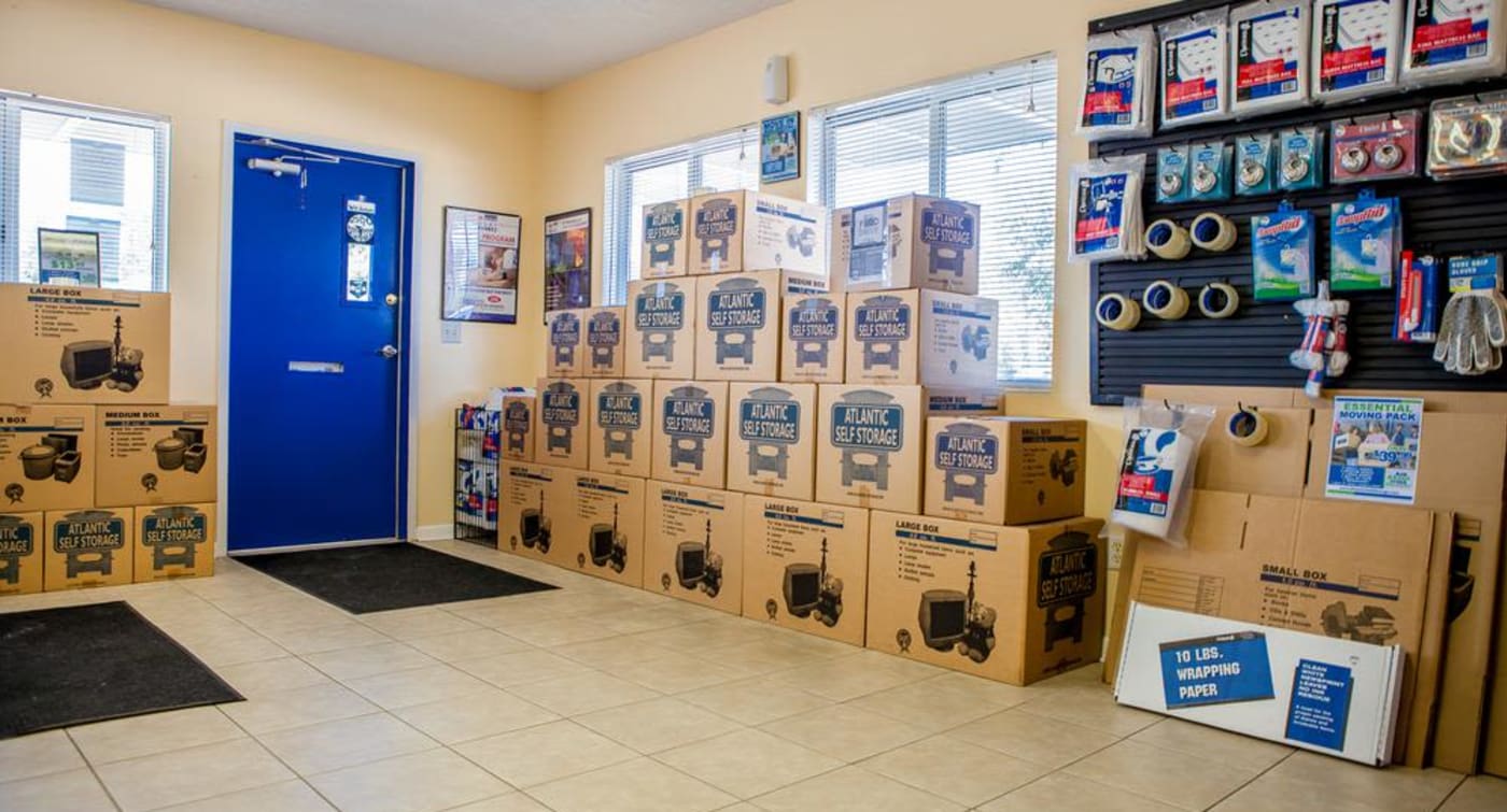 Get all of your moving supplies at Atlantic Self Storage
