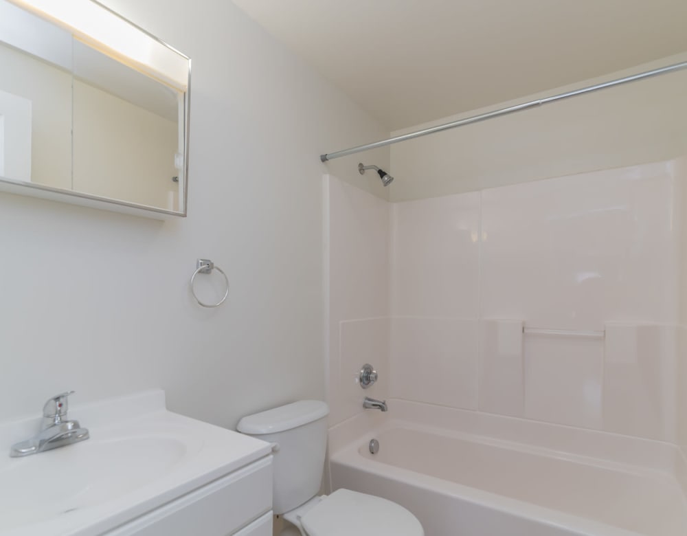 Bathroom at West Gate Townhomes in New Haven, Connecticut