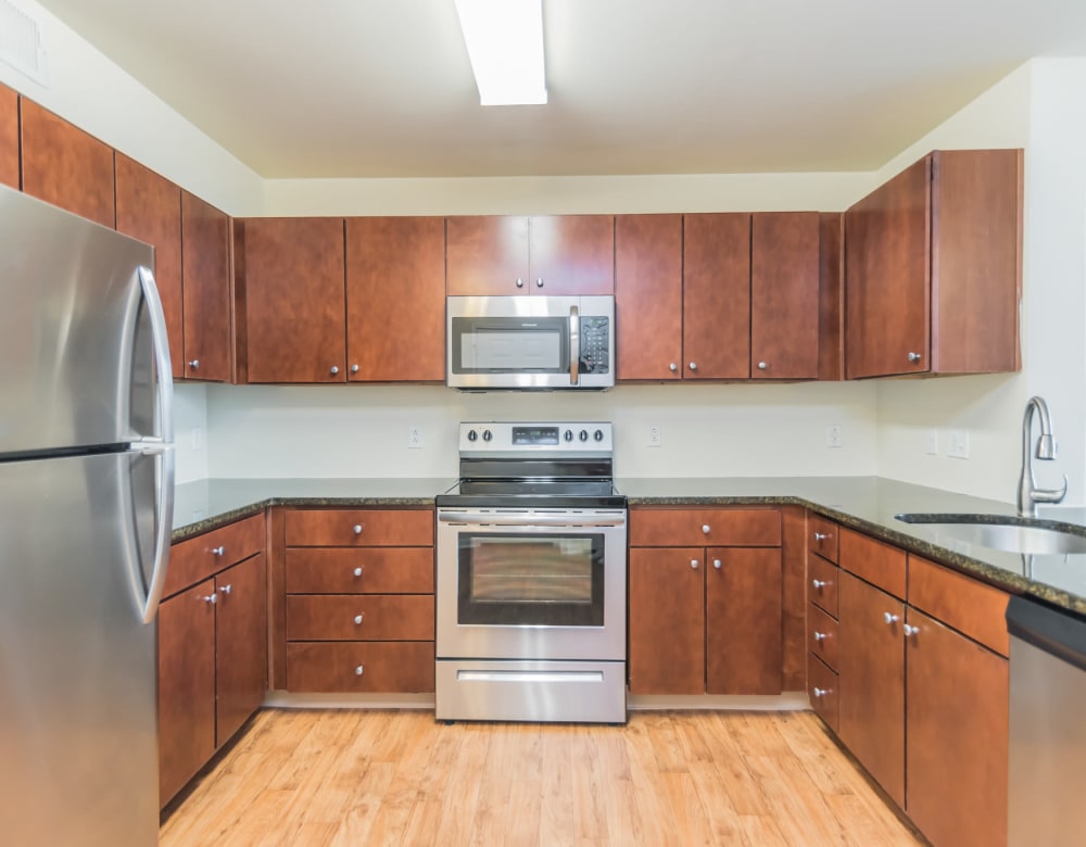 Kitchen at Westville Village Apartments in New Haven, Connecticut