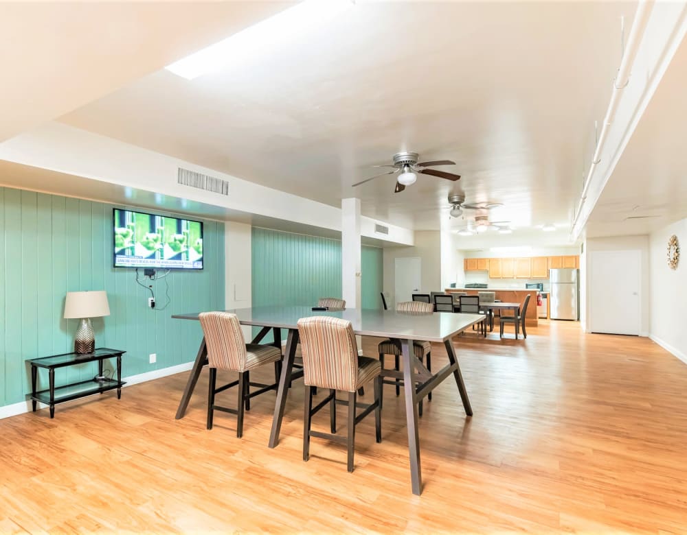Resident clubhouse interior at Merrill House Apartments in Falls Church, Virginia