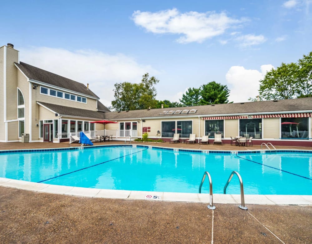 Amazing swimming pool at Bay Ridge at Nashua Apartments in Nashua, New Hampshire