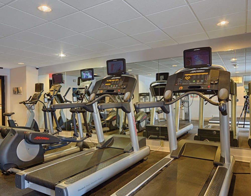 Fitness center at Eagle Rock Apartments at Framingham in Framingham, Massachusetts