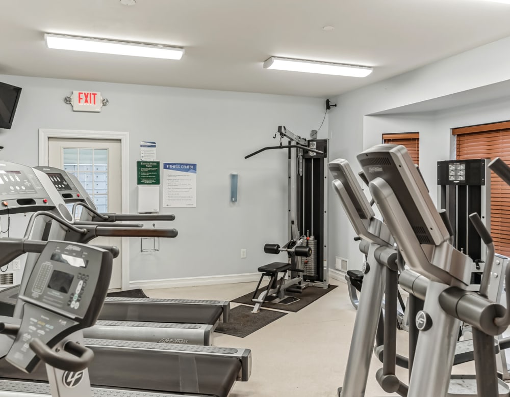 Our Modern Apartments in Rensselaer, New York showcase a Fitness Center