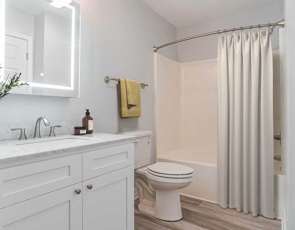 Our Modern Apartments in Rensselaer, New York showcase a Bathroom
