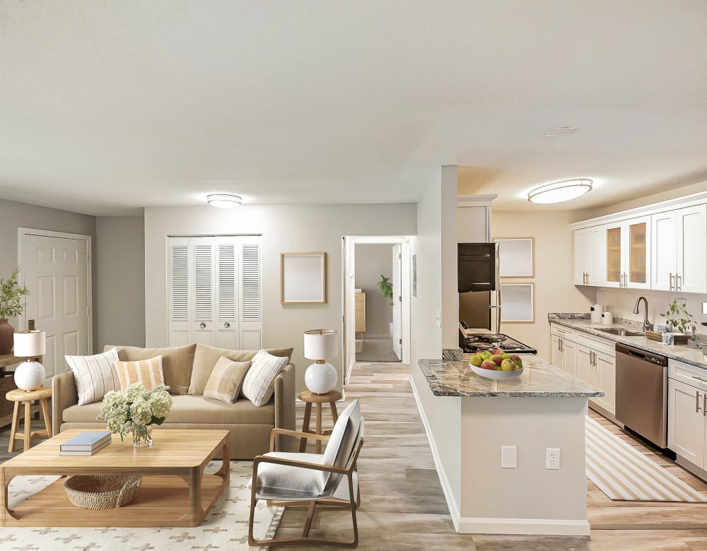 Eagle Rock Apartments at Enfield offers a Living Room in Enfield, Connecticut