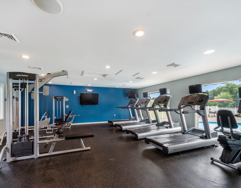 Our State-of-the-art Apartments in Nashua, New Hampshire showcase a Fitness Center