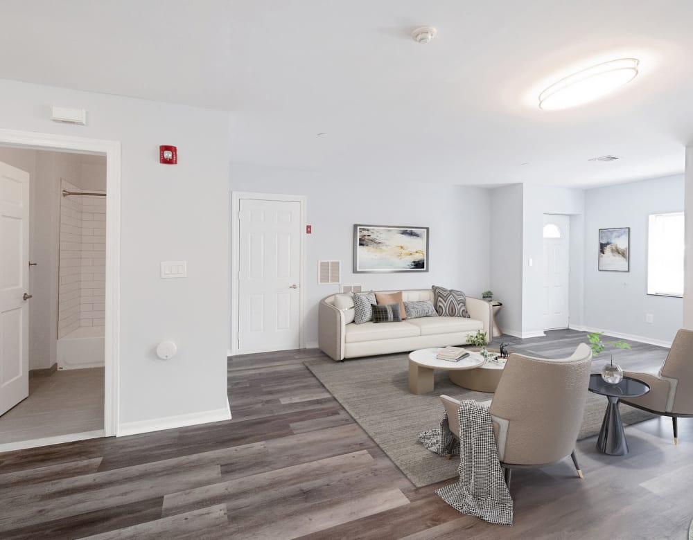 Bunt Commons II offers a Beautiful Living Room in Copiague, New York