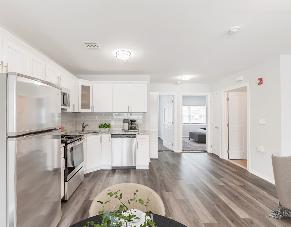 Our Beautiful Apartments in Copiague, New York showcase a Kitchen