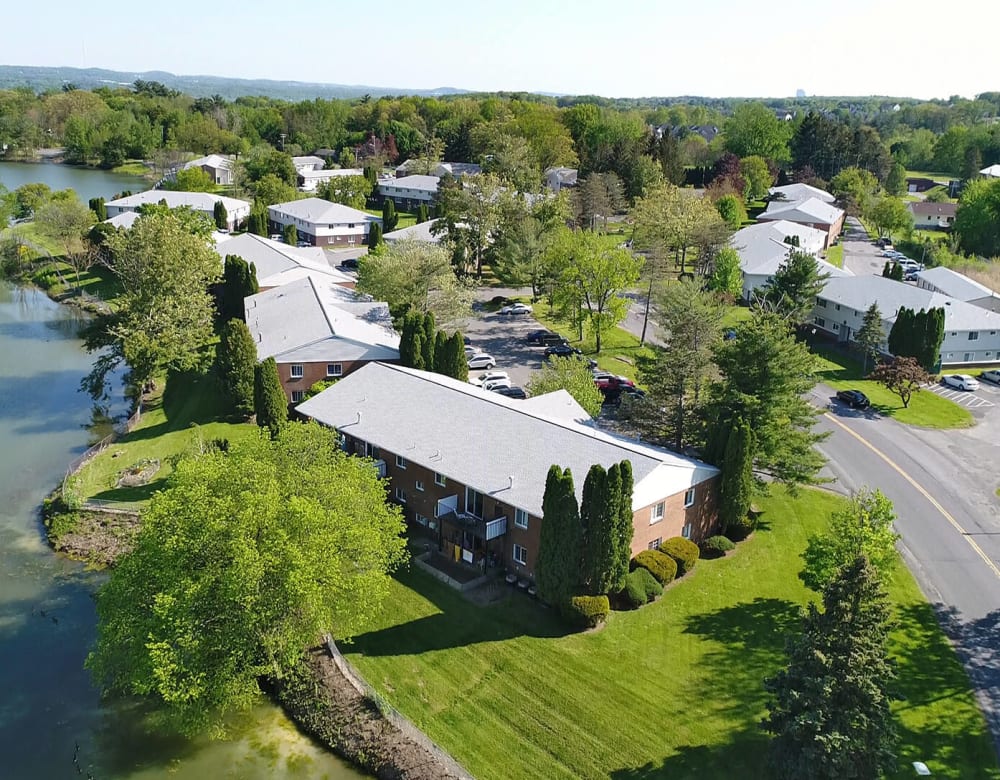 Apartments surrounded by nature in Watervliet, New York