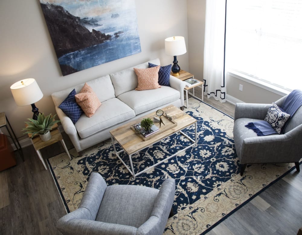 Enjoy our Modern Apartments Living Room at Highcroft Apartment Homes