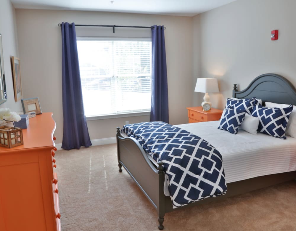Our Spacious Apartments in Simsbury, Connecticut showcase a Bedroom
