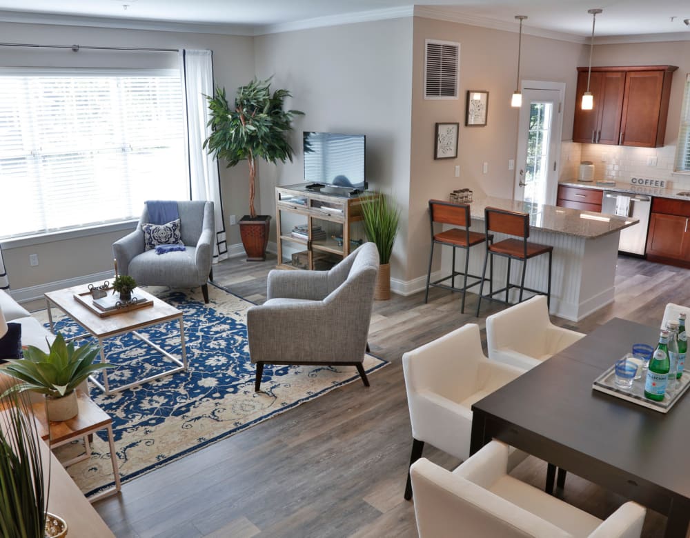 Our Modern Apartments in Simsbury, Connecticut showcase a Kitchen