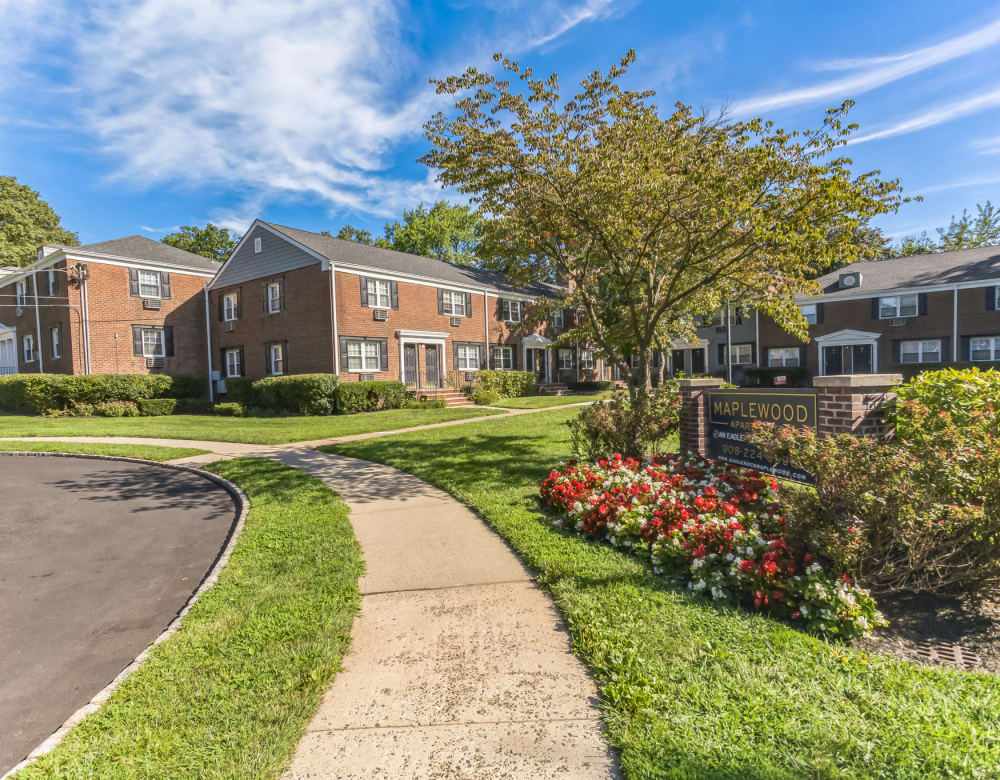 Safe clean Walk way in  Eagle Rock Apartments at Maplewood in Maplewood, New Jersey