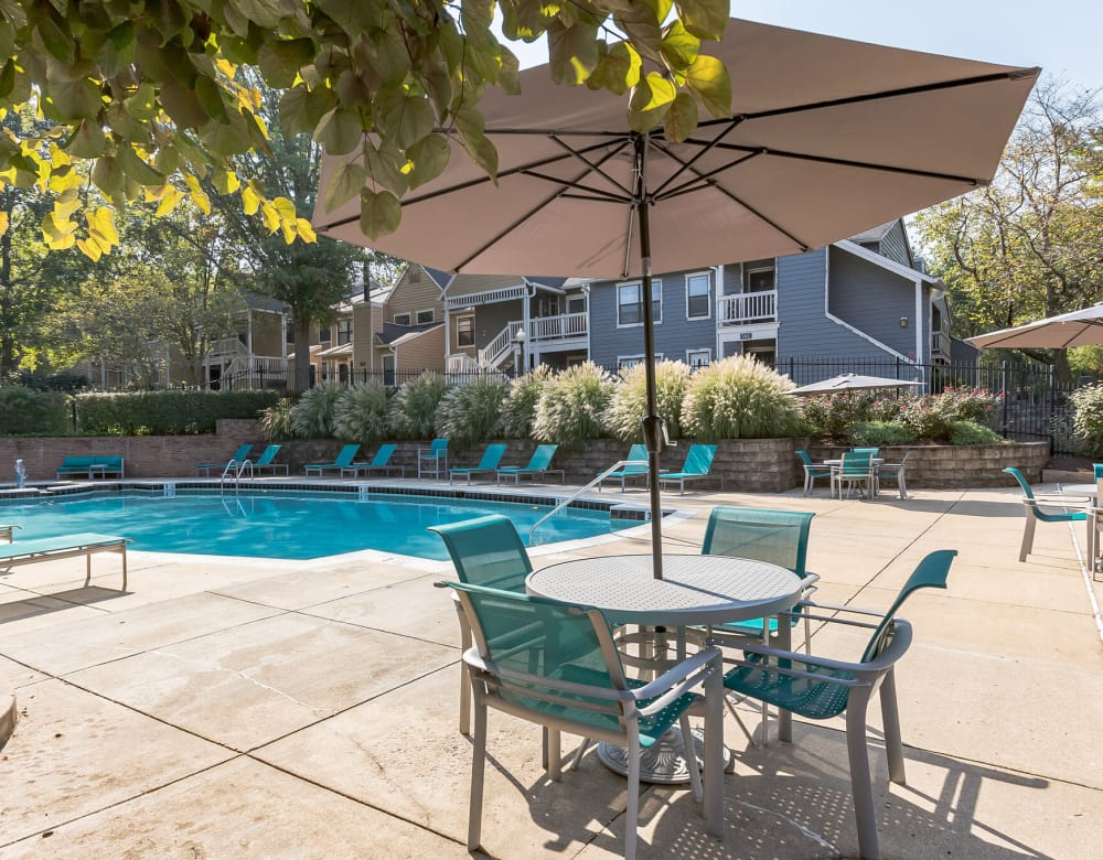 Pool side view  at Eagle Rock Apartments at Columbia in Columbia, Maryland
