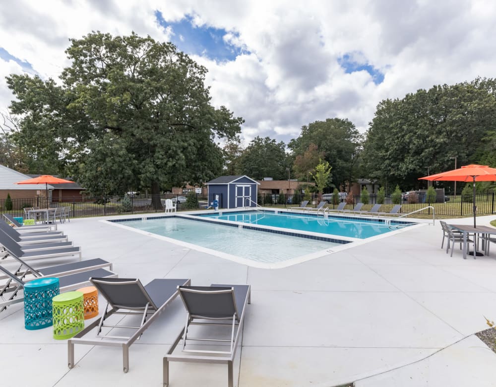 pool at Ramblewood Village Apartments in Mount Laurel, New Jersey