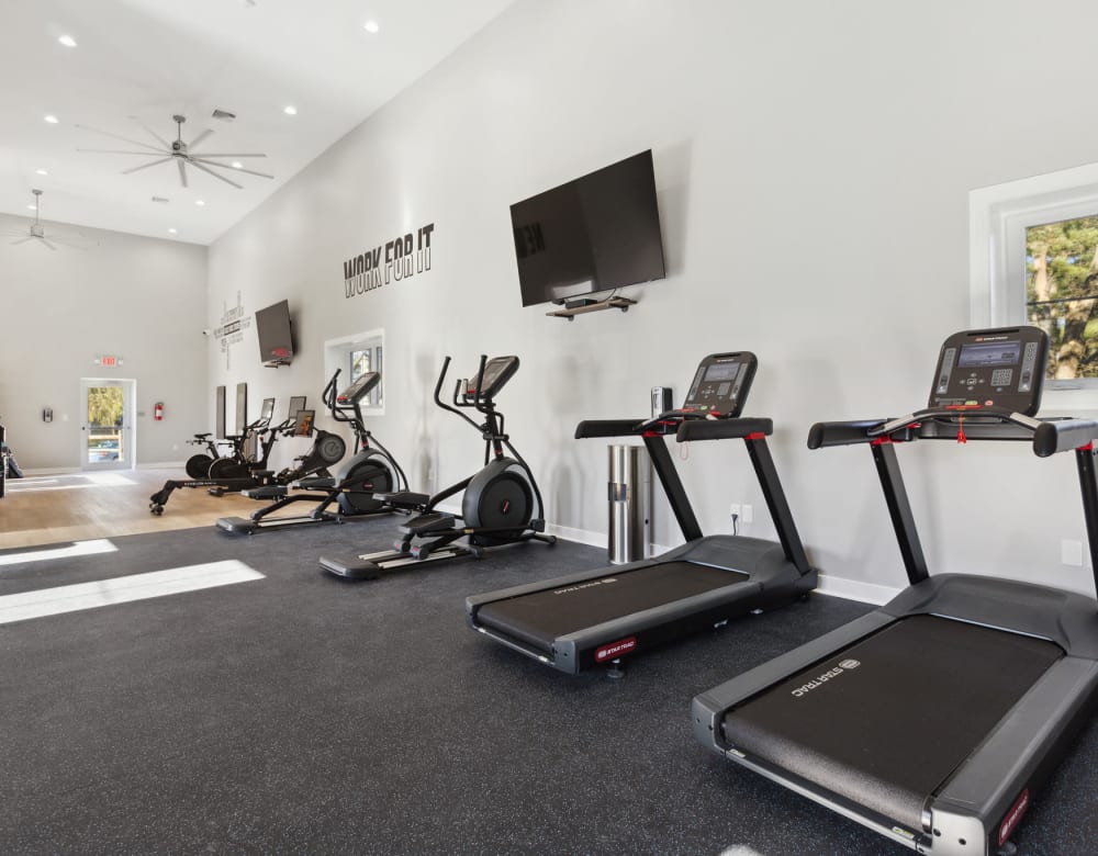 fitness gym at Ramblewood Village Apartments in Mount Laurel, New Jersey