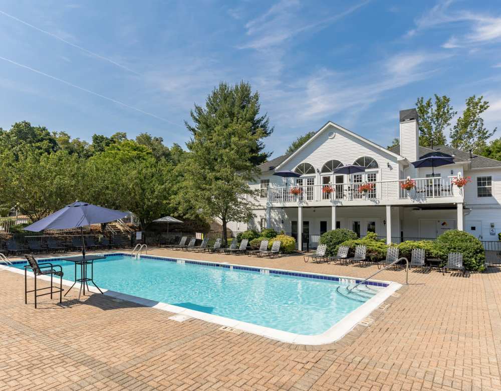 Onsite playground and tennis courts at Vista Point Apartments in Wappingers Falls, New York