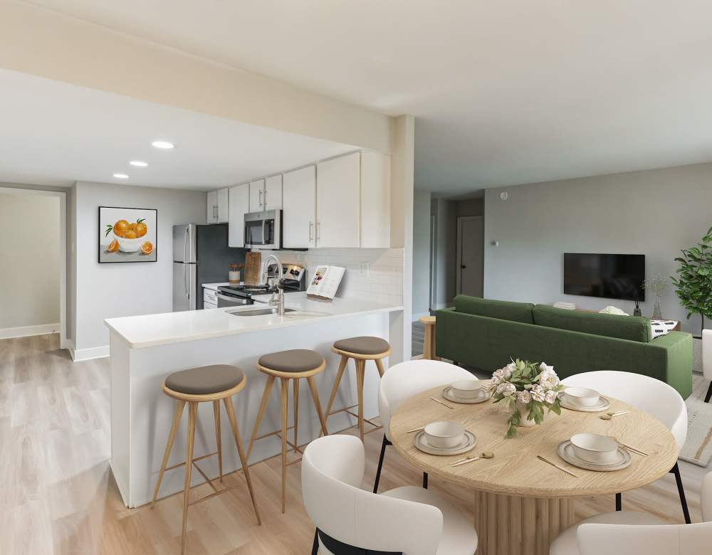 Separate dining room at Eagle Rock Apartments at Malvern in Malvern, Pennsylvania