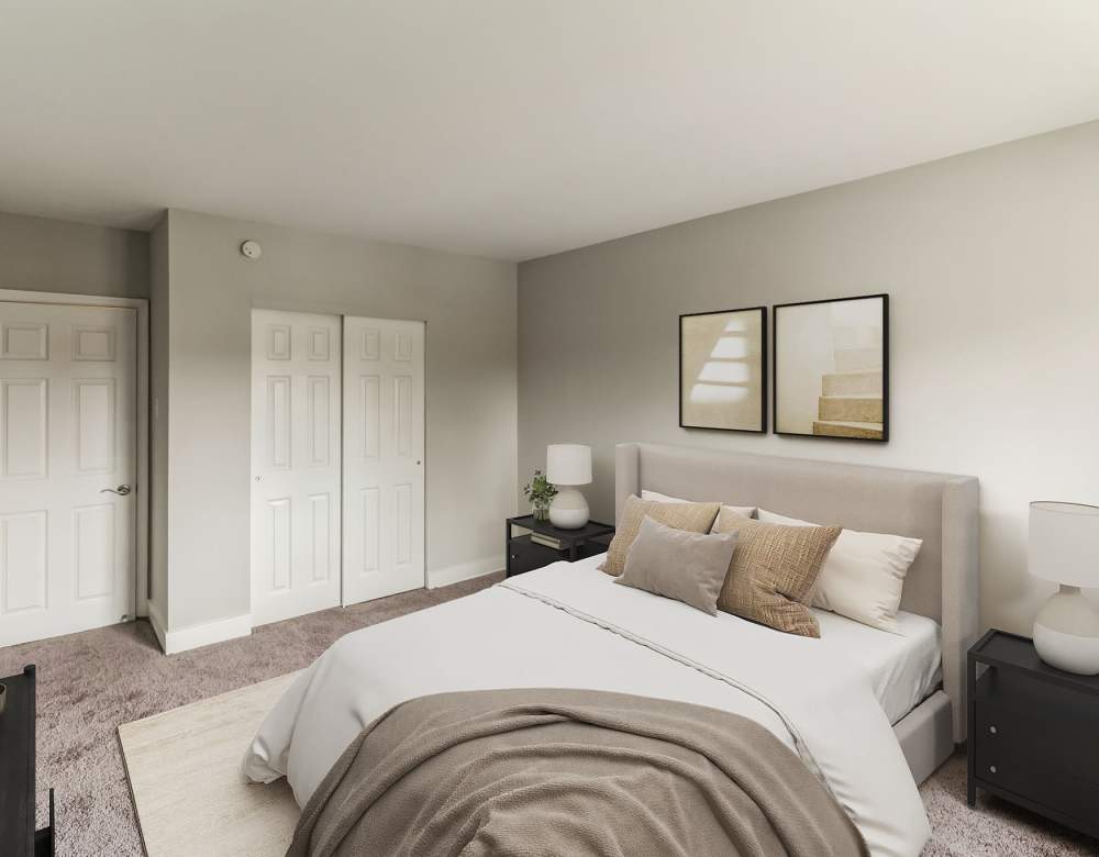Spacious bedroom at Eagle Rock Apartments at Malvern in Malvern, Pennsylvania