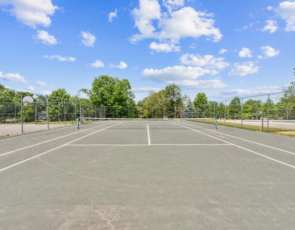 tennis court at Lake Shore Park Apartments in Watervliet, New York