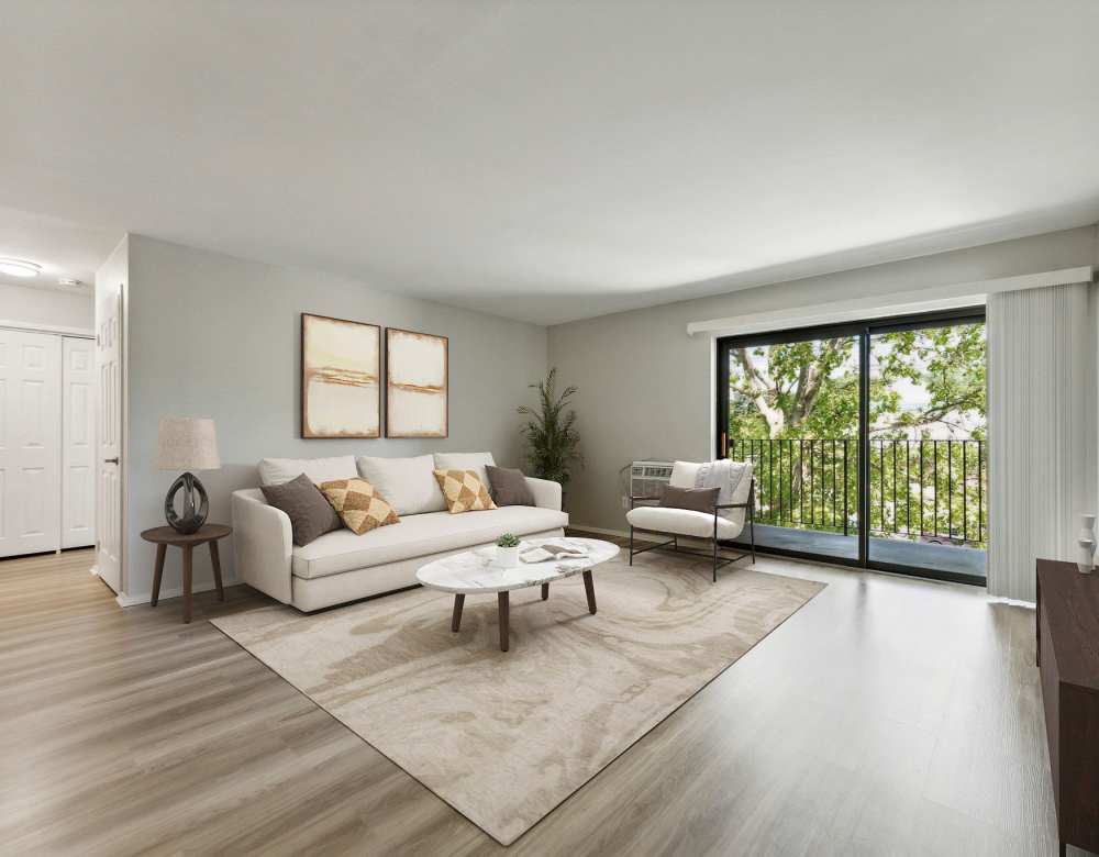 Living Room at Eagle Rock Apartments at Framingham memory care in Framingham, Massachusetts