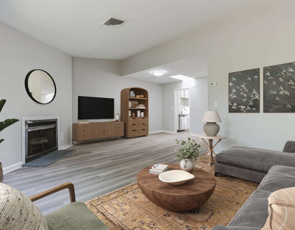 Well Decorated Living Room at Eagle Rock Apartments at Mohegan Lake in Mohegan Lake, New York