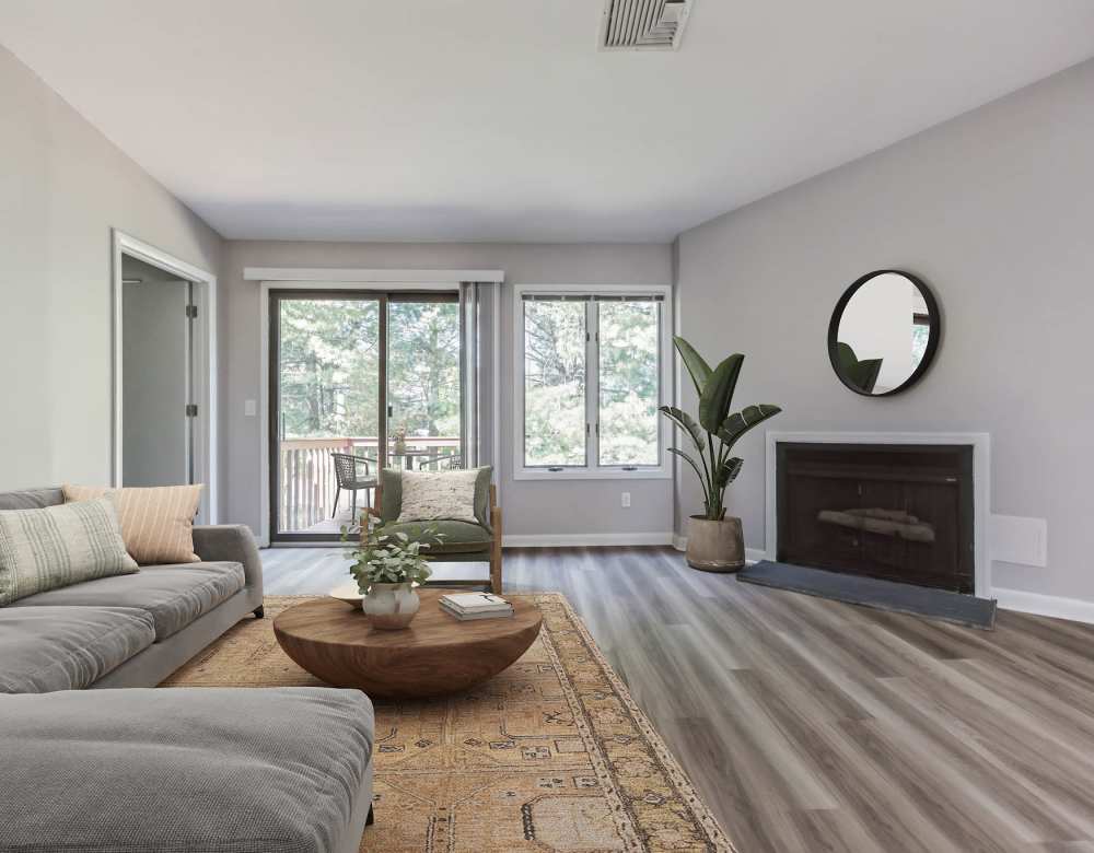 Spacious Living Room at Eagle Rock Apartments at Mohegan Lake in Mohegan Lake, New York