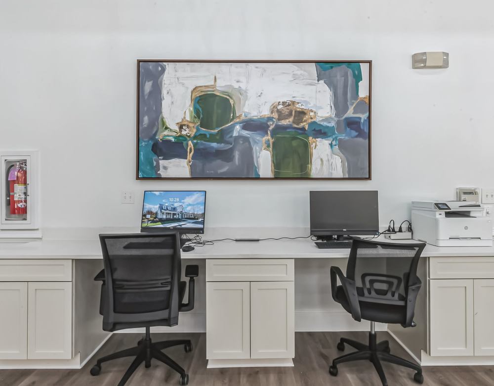 Office Area at Eagle Rock Apartments at Malvern in Malvern, Pennsylvania