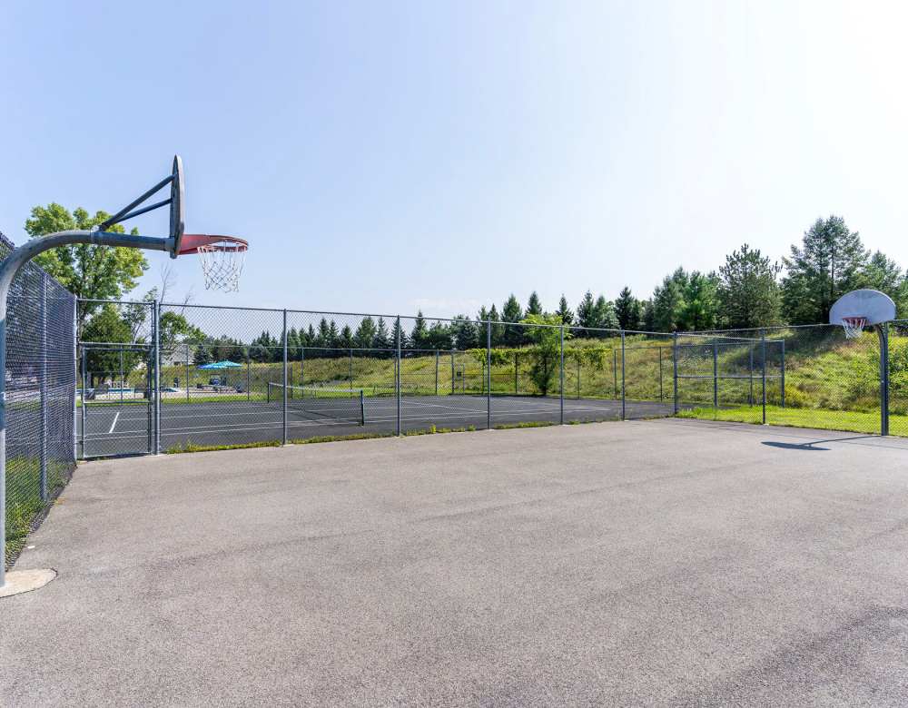 Basketball Court at Lake Shore Park Apartments in Watervliet, New York