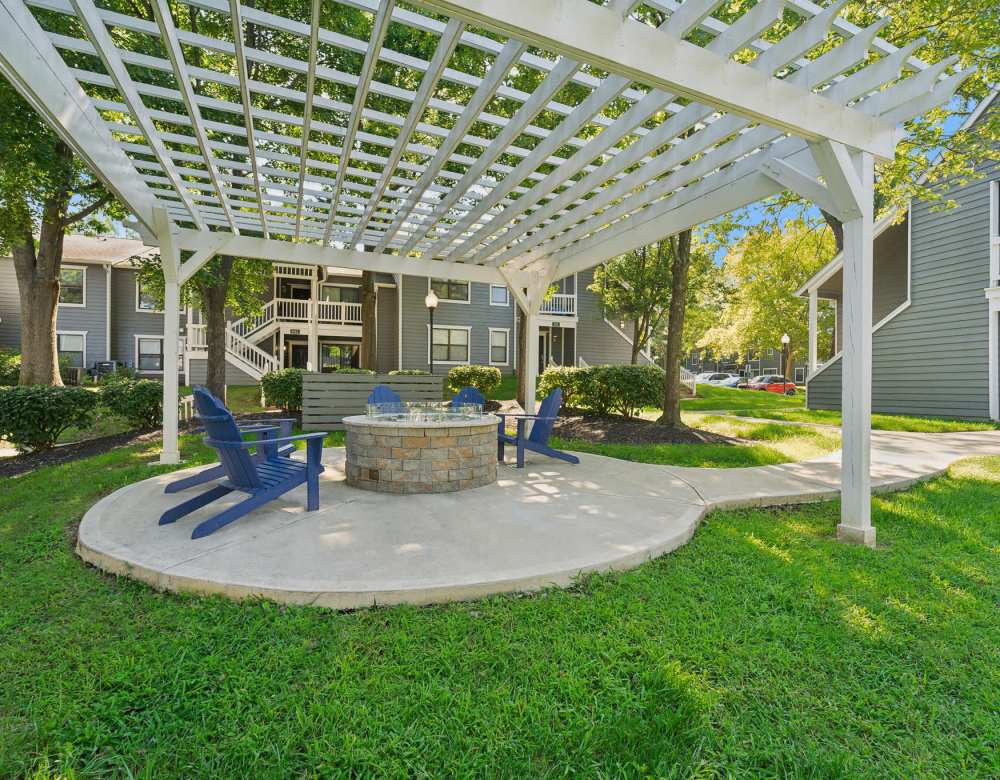 Bonfire area at Eagle Rock Apartments at Columbia in Columbia, Maryland