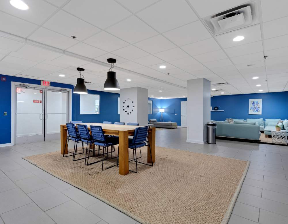 Community clubhouse at Chestnut Hill Tower in Philadelphia, Pennsylvania