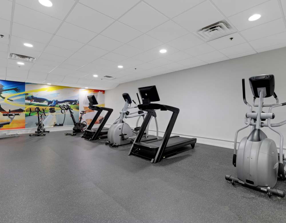 Fitness center at Chestnut Hill Tower in Philadelphia, Pennsylvania