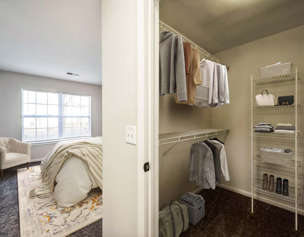 Spacious Closet at Eagle Rock Apartments at Freehold in Freehold, New Jersey