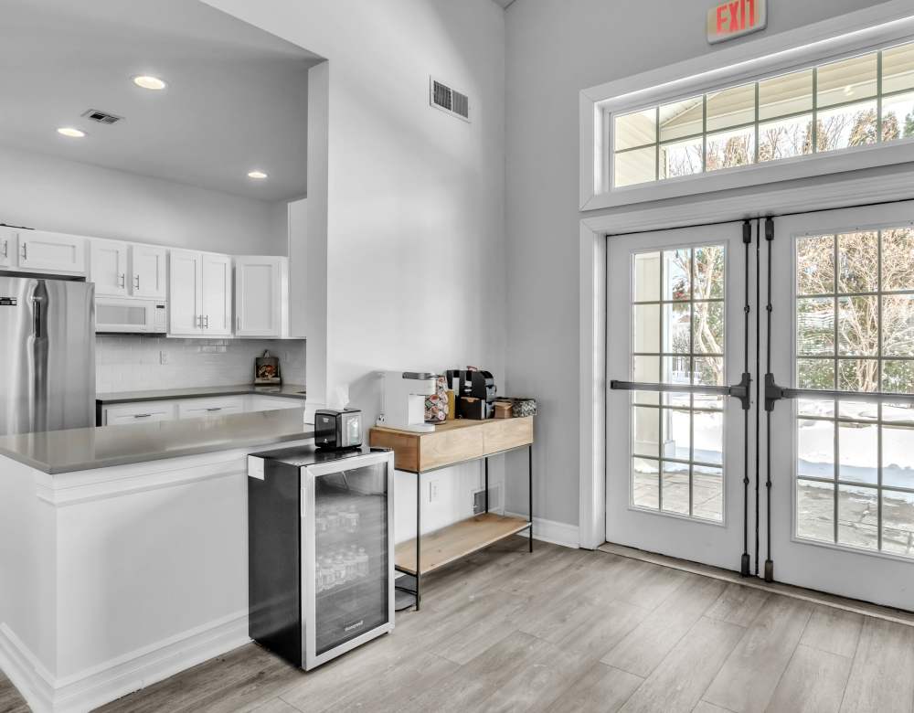 Community Kitchen at Eagle Rock Apartments & Townhomes at Rensselaer in Rensselaer, New York in the Resident Clubhouse