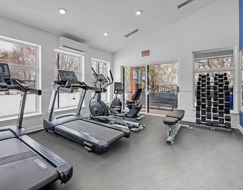 Community work out space at Eagle Rock Apartments at Swampscott in Swampscott, Massachusetts