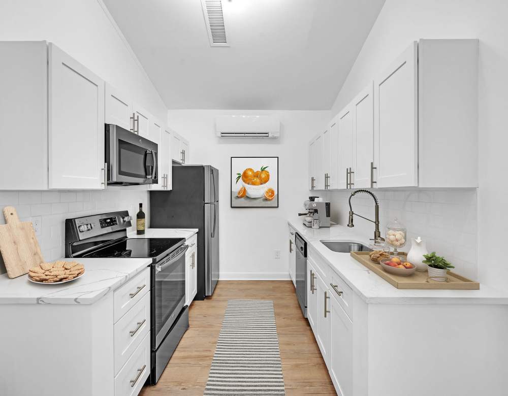 Clubhouse Kitchen at Eagle Rock Apartments at Swampscott in Swampscott, Massachusetts