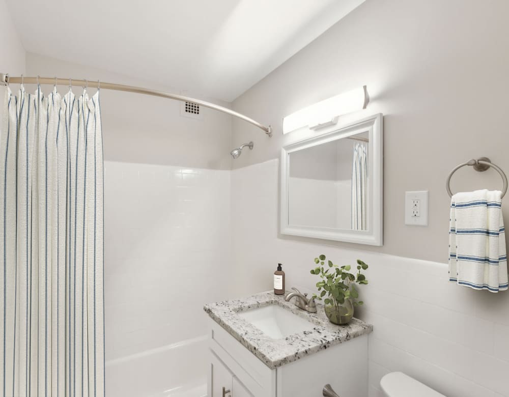 Spacious bathroom at The Jefferson, an Eagle Rock Community in Falls Church, Virginia