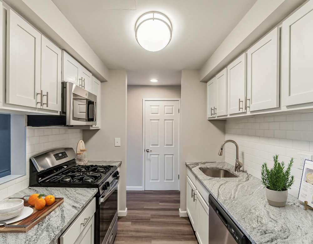 kitchen at Eagle Rock Apartments & Townhomes at Brighton in Brighton, Massachusetts