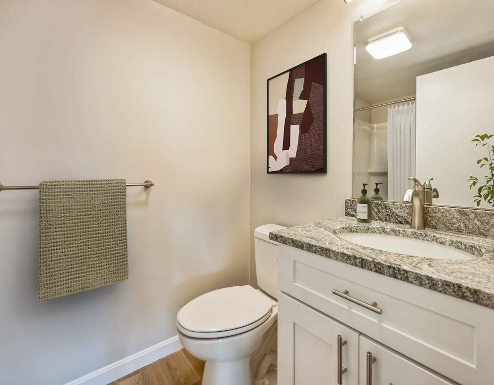 Equipped kitchen for your cooking needs at Eagle Rock Apartments at MetroWest in Framingham, Massachusetts