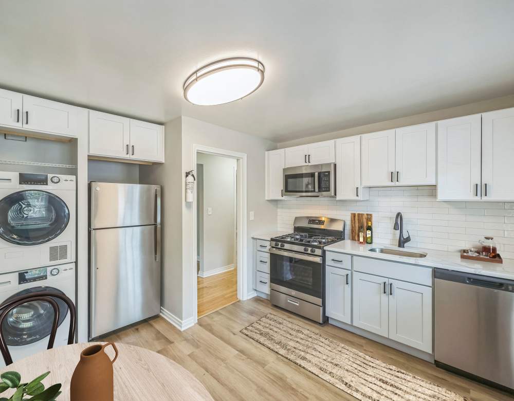Sturdy and Top of the line Kitchen equipment of Eagle Rock Apartments at Maplewood in Maplewood, New Jersey