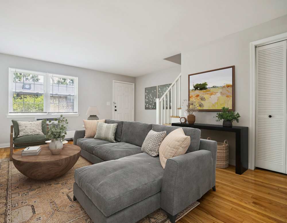 Spacious living room at Eagle Rock Apartments at Maplewood in Maplewood, New Jersey