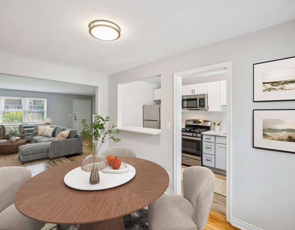 The View of living room in Eagle Rock Apartments at Maplewood in Maplewood, New Jersey