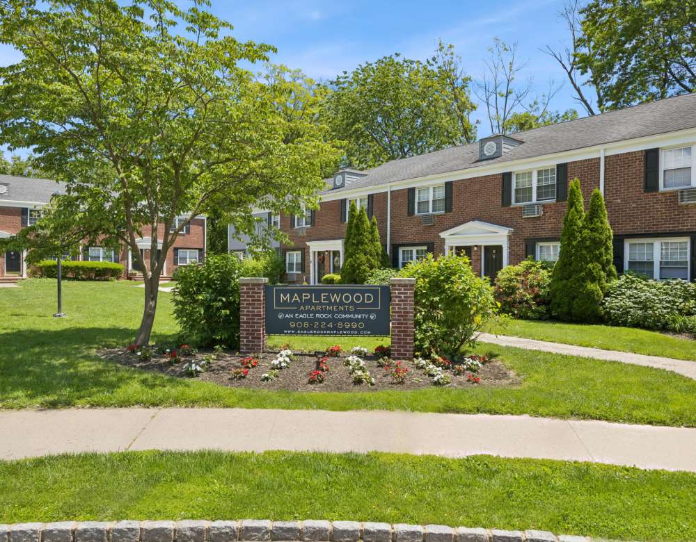 Entrance at Eagle Rock Apartments at Maplewood in Maplewood, New Jersey