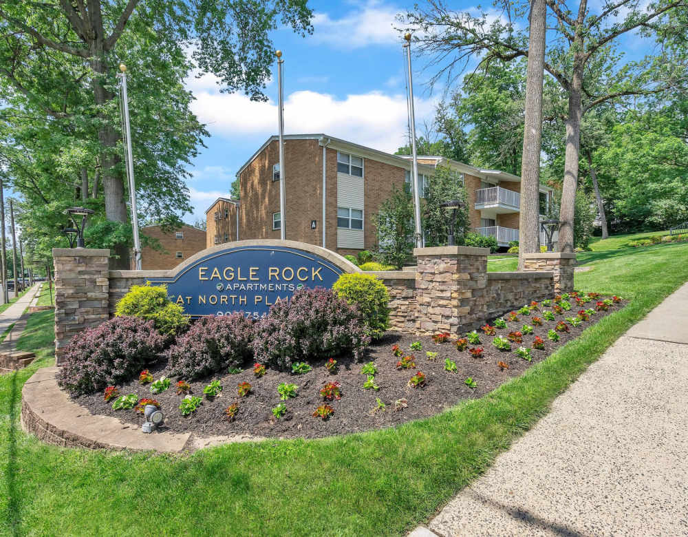 Eagle Rocks Sign Display at Eagle Rock Apartments at North Plainfield in North Plainfield, New Jersey