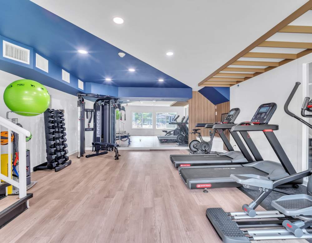 Fitness center at Eagle Rock Apartments at West Springfield in Springfield, Virginia