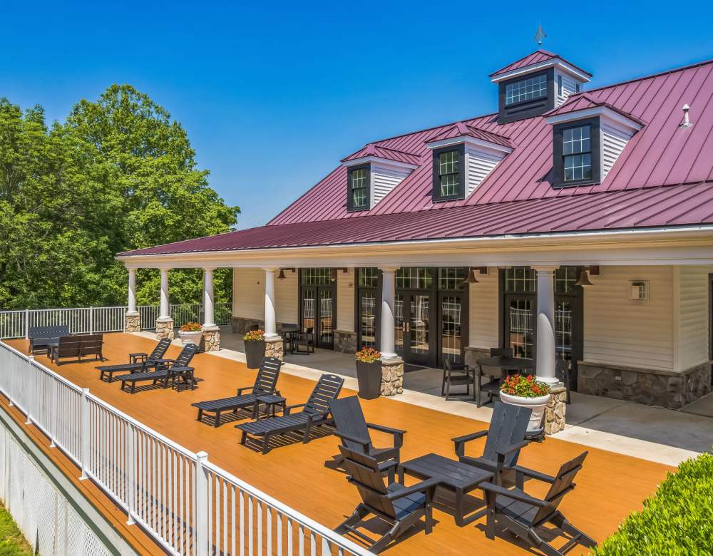 Renovated sundeck at Eagle Rock Apartments at Malvern in Malvern, Pennsylvania